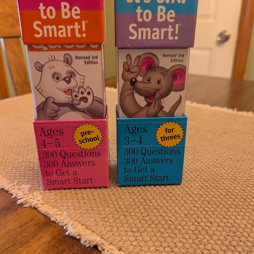 Smart Start Quiz Cards for Kids - Pink and Blue